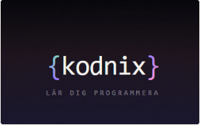 Kodinx – lär dig programmera